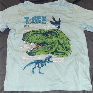 Dinosaur Graphic Kids T-Shirt - Light Blue